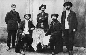 Mitglieder der Organisation Narodnaya Volya, Volkswille, Russland, ca. 1870er-1880er von Unbekannt
