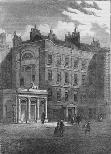 Messrs Christie und Mansons ursprüngliche Auktionsräume, Westminster, London, um 1860-1878 von Unbekannt