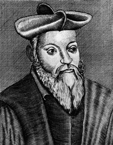 Michel Nostradamus, 1503-1566, französischer Arzt und Astrologe, 17. Jahrhundert von Unbekannt
