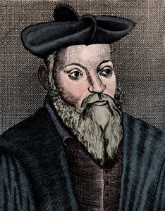 Michel Nostradamus 1503-1556, französischer Arzt und Astrologe, 17. Jahrhundert von Unbekannt