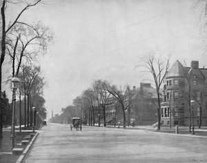 Michigan Avenue, Chicago, Blick nach Süden, ca. 1897