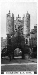 Micklegate Bar, York, um 1920er Jahre