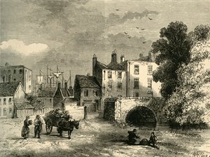 Mühlenteichbrücke, 1826, ca. 1878