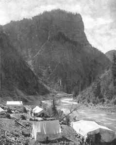 Bergbau-Camp, Nevada, USA, ca. 1900