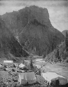 Bergbau-Camp, Nevada, ca. 1897