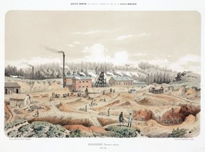 Bergbau, Metall-Erze Zinkmine, Neutral-Moresnet von Unbekannt