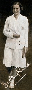 Miss Dorothy Round, Wimbledon Damenmeisterin, 1934