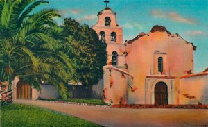 Mission San Diego De Alcala. Gegründet 1769, Kalifornien, ca. 1941 von Unbekannt