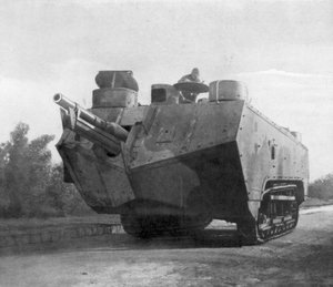 Mobiles Artilleriegeschütz, Moronvilliers, Frankreich, Erster Weltkrieg, 5. Mai 1917