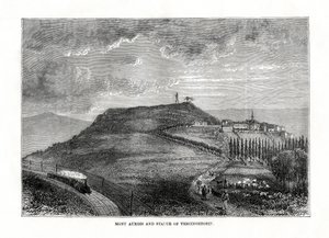 Mont Auxois und die Statue von Vercingetorix, Frankreich, 1879