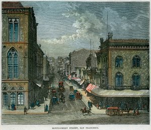 Montgomery Street, San Francisco, Kalifornien, USA, um 1880 von Unbekannt