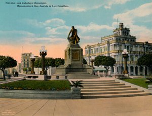 Denkmal für den Gelehrten und Philosophen José de la Luz Caballero, Havanna, Kuba, ca. 1920 von Unbekannt