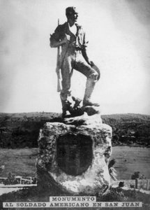 Denkmal für den amerikanischen Soldaten in San Juan Hill, 1920er Jahre von Unbekannt