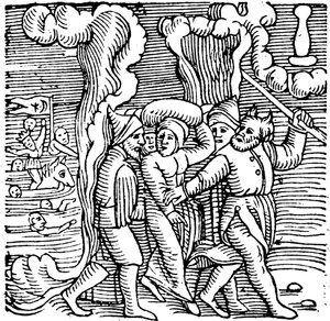 Moses befreit die Israeliten aus Ägypten, 1557