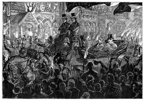 Mr. Gladstone in Leeds, späte 19. Jahrhundert