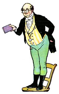 Mr. Pickwick, aus Die Pickwickier von Charles Dickens, 1912