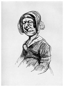 Mrs Grundy: Porträt einer Londonerin, 19. Jahrhundert, 1956 von Unbekannt