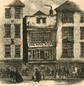 Mrs. Salmons Wachsfigurenkabinett, Fleet Street - Palast von Heinrich VIII. und Kardinal Wolsey, 1897