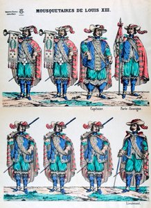 Musketiere von Ludwig XIII., 17. Jahrhundert 19. Jahrhundert von Unbekannt