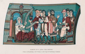 Namensgebung des Heiligen Johannes des Täufers von Unbekannt