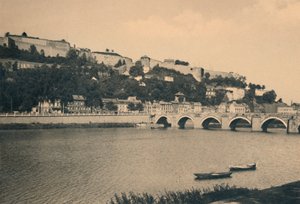 Namur Zitadelle und Pont de Jambes, ca. 1900