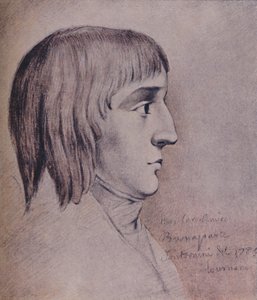 Napoleon Bonaparte im Jahr 1785, im Alter von sechzehn Jahren, 1896 von Unbekannt