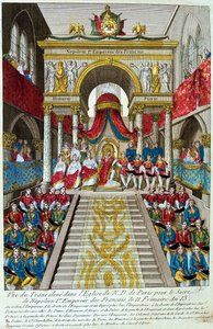 Napoleon Bonaparte wird zum Kaiser Napoleon I. gekrönt, 2. Dezember 1804, 19. Jahrhundert