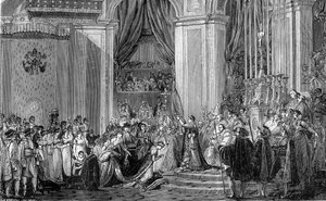 Napoleon krönt Kaiserin Josephine, Notre Dame, Paris, 2. Dezember 1804 von Unbekannt