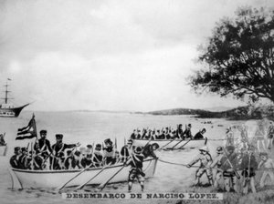 Narciso Lopez landet in Cardenas, 1850, 1920er Jahre