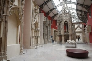 Nationalmuseum der französischen Denkmäler. Ausstellungsraum, Paris, Frankreich