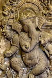 Nationalmuseum von Indien, Delhi. Ganesh-Relief. Detail. Indien. von Unbekannt