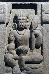 Nationalmuseum von Indien, Delhi. Karttikeya. Gupta, 6. Jahrhundert n. Chr., Varanasi (Uttar Pradesh). Stein. Detail. Indien. von Unbekannt