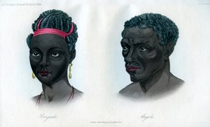 Einheimische von Benguela und Angola, 1848