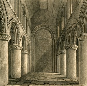 Schiff der Steyning Kirche, 1835 von Unbekannt