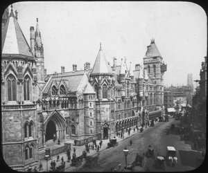Neue Gerichtsgebäude, London, spätes 19. Jahrhundert