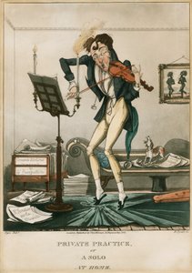 Niccolo Paganini - Karikatur von Unbekannt