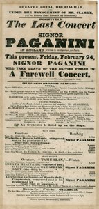 Niccolo Paganini - Plakat