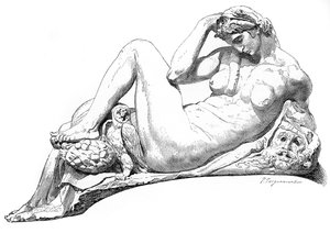 Nacht aus dem Grab von Julian de Medici, San Lorenzo Basilika, Florenz, Italien, 1882 von Unbekannt