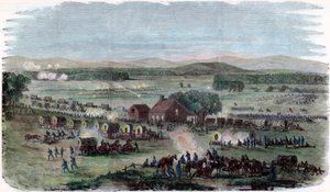 Nacht der Schlacht bei Cedar Mountain, Culpeper County, Virginia, Amerikanischer Bürgerkrieg, 9. August 1862