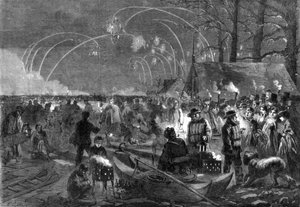 Nachtszene auf der Serpentine, London, 19. Jahrhundert