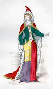 Edelfrau zur Zeit von Karl V. von Frankreich