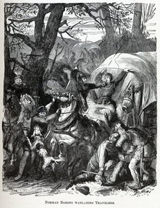 Normannische Barone lauern Reisenden auf, 1882