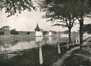 Nordgraben und Mauer, Mandalay, 1900 von Unbekannt