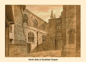 Nordseite der Guildhall-Kapelle, 1886