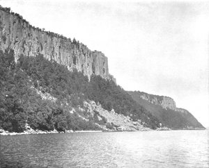 Nördliches Ende der Palisaden, Hudson River, USA, ca. 1900