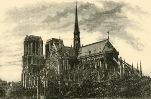 Notre Dame, 1890 von Unbekannt