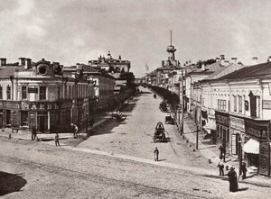 Novaya Basmannaya Straße, Moskau, Russland, 1880er Jahre