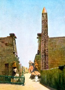 Obelisk am Tempel von Ramses II, Luxor, Ägypten, 20. Jahrhundert