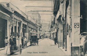 Obispo-Straße, Havanna, um 1910