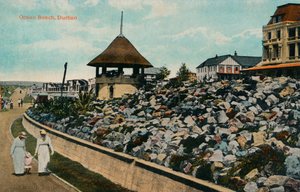 Strand von Durban, um 1914
